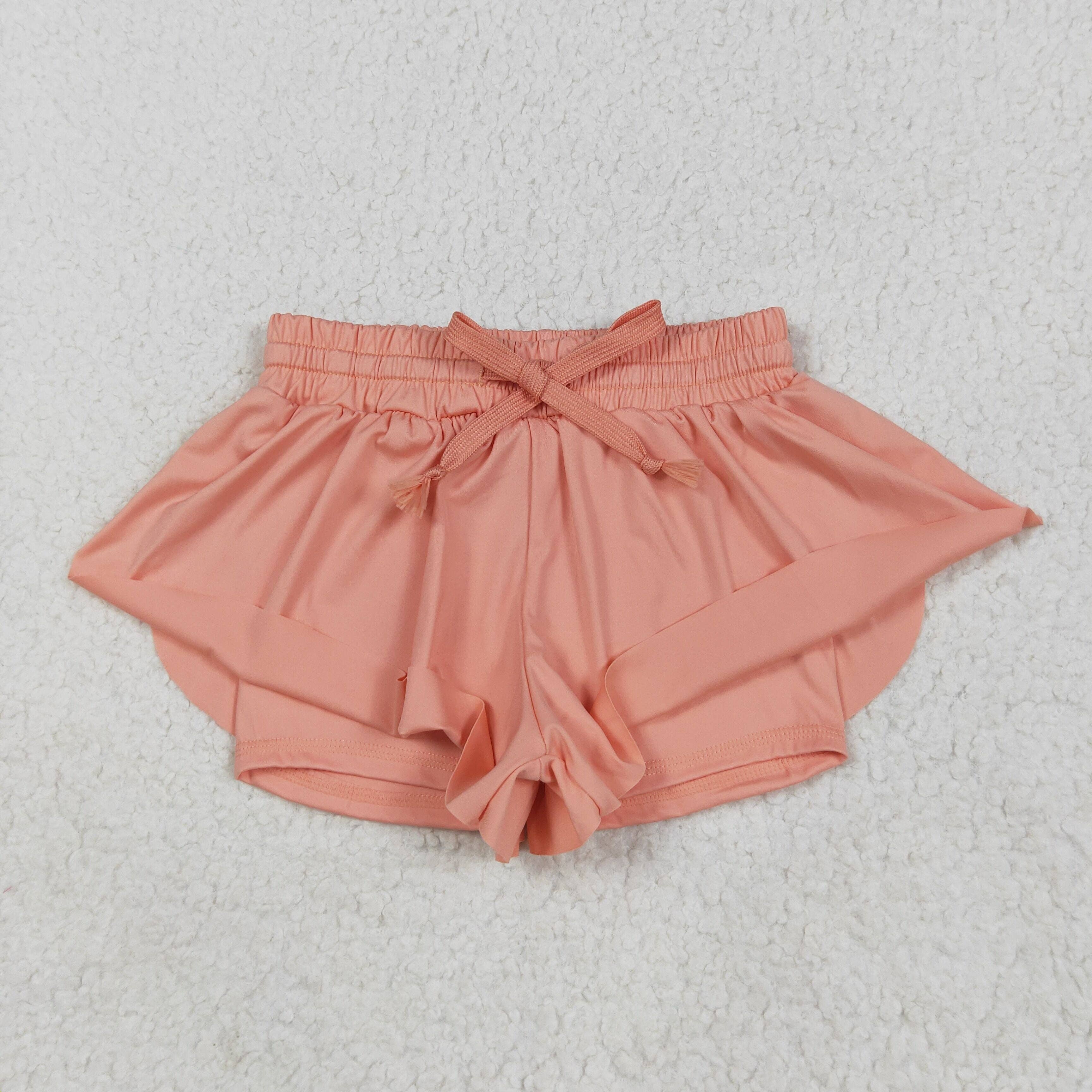 Sibling Baby Girls Colorful Skort Yoga Shorts Bottoms: Red / 2T