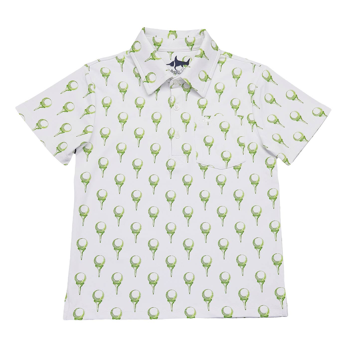 Inshore Boys Performance SS Polo White Golf