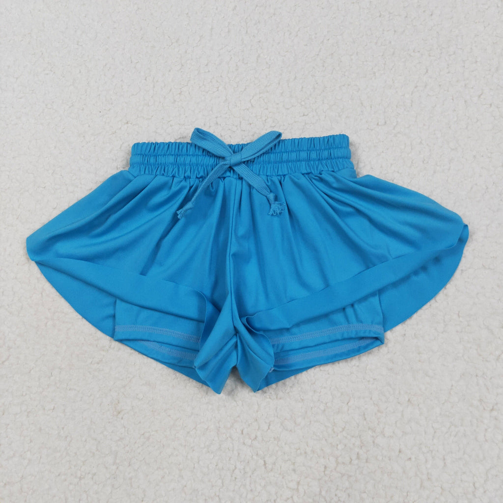 Sibling Baby Girls Colorful Skort Yoga Shorts Bottoms: Red / 2T