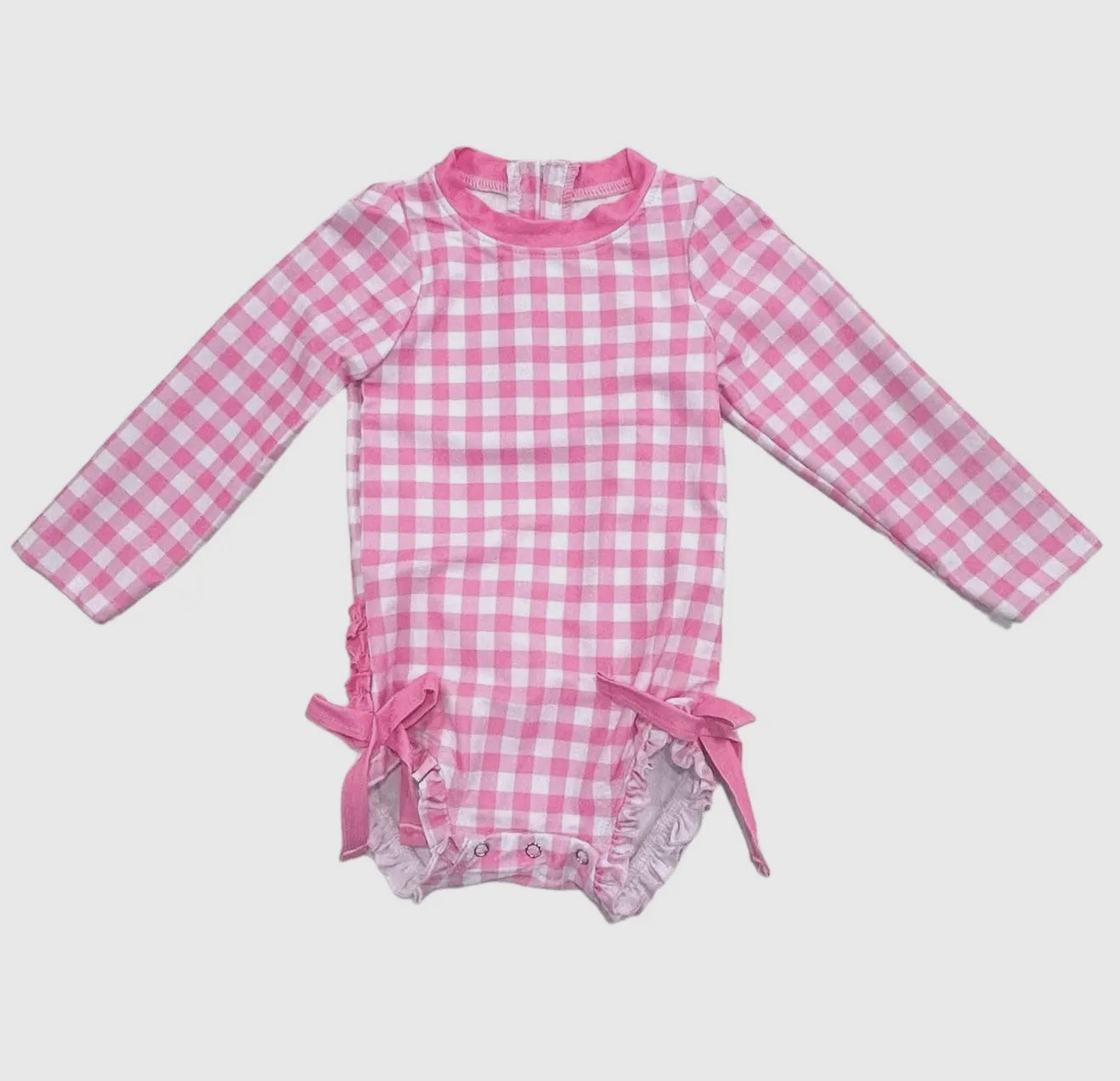 Pink Gingham Swimsuit
