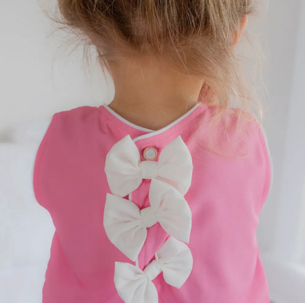Girls Swing Back Bloomer Set-Pink