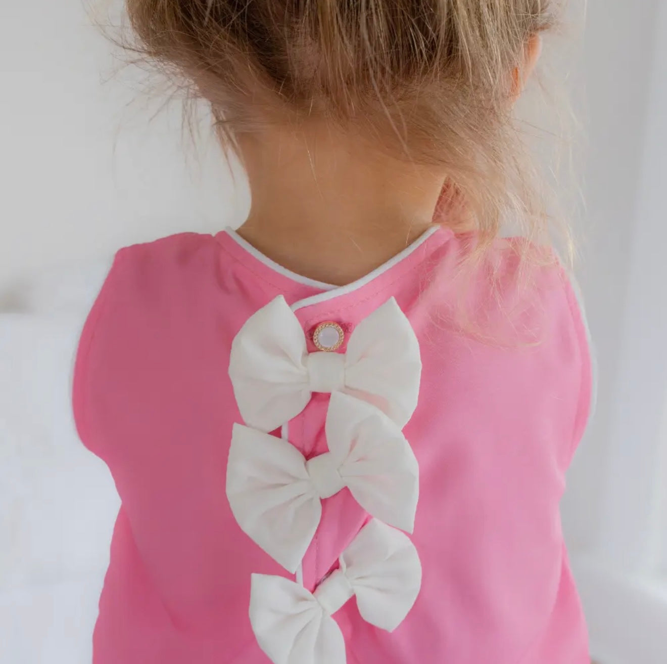 Girls Swing Back Bloomer Set-Pink