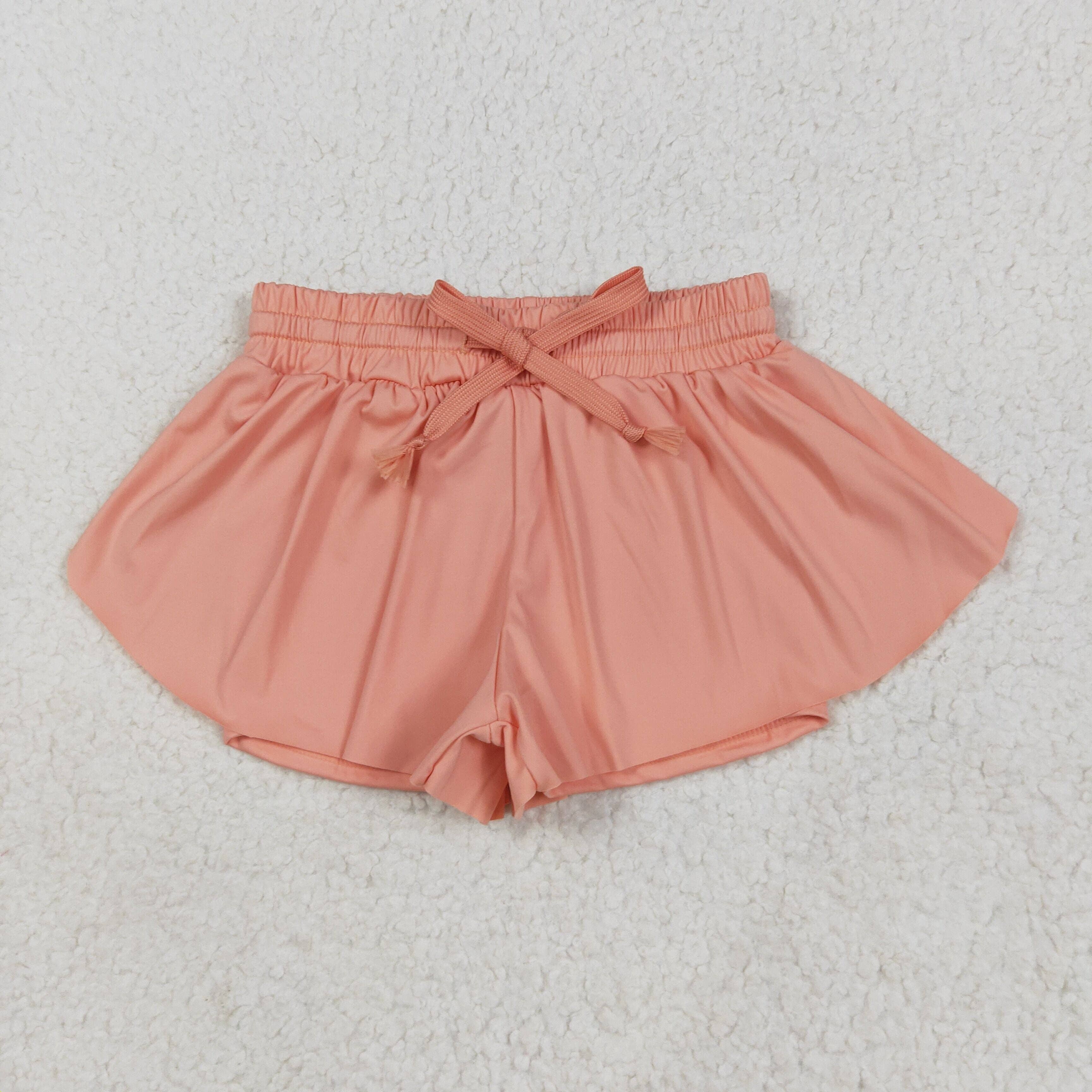 Sibling Baby Girls Colorful Skort Yoga Shorts Bottoms: Red / 2T