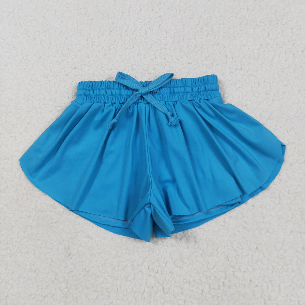 Sibling Baby Girls Colorful Skort Yoga Shorts Bottoms: Red / 2T