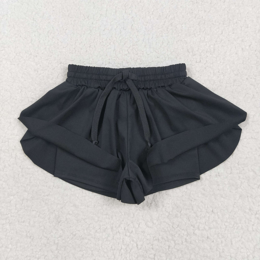 Sibling Baby Girls Colorful Skort Yoga Shorts Bottoms: Red / 2T