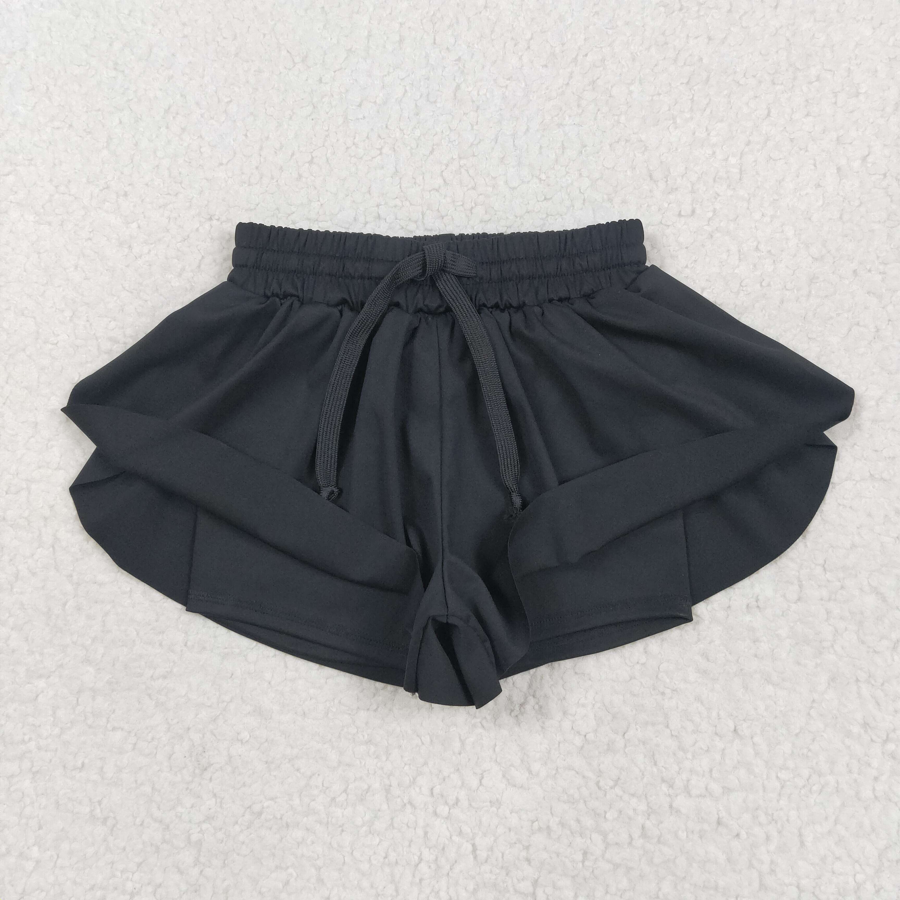 Sibling Baby Girls Colorful Skort Yoga Shorts Bottoms: Red / 2T